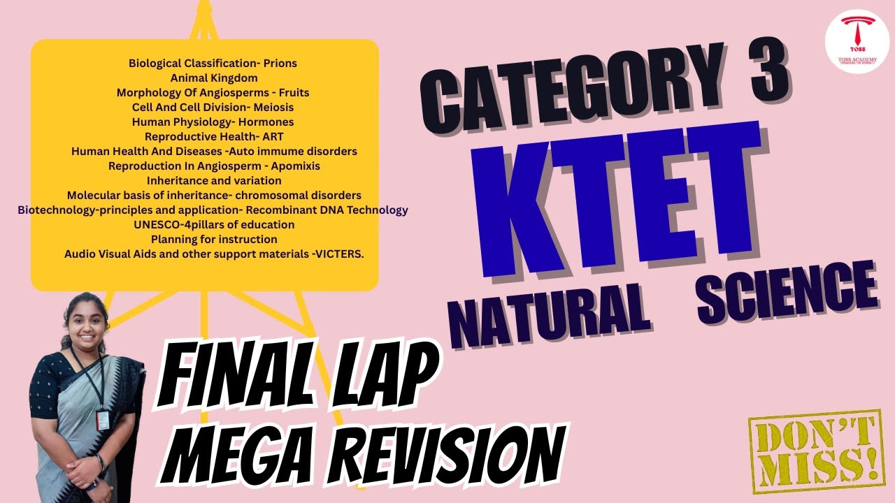 ktet category 3 natural science final mega revision