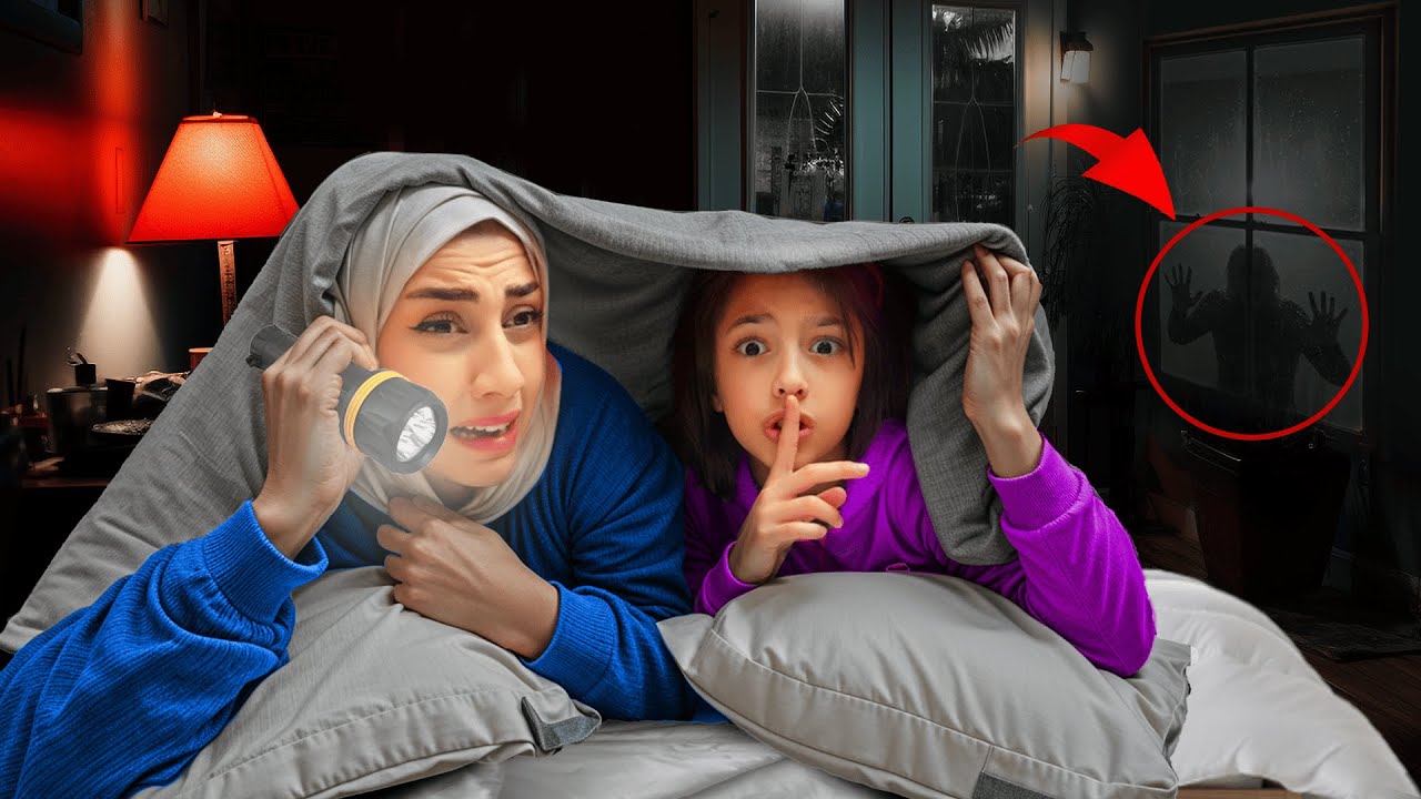 شخص غريب دخل بيتنا 😰 تيما كتير خافت😱