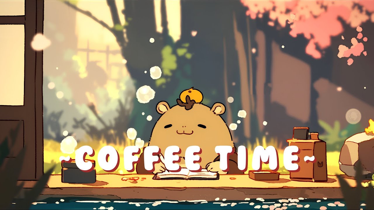 Capybara Chill Station - Peaceful Beats for Studying & Relaxing ~ Calm Energy ~ 🦫 🍵 ✨ | Non Stop ...
