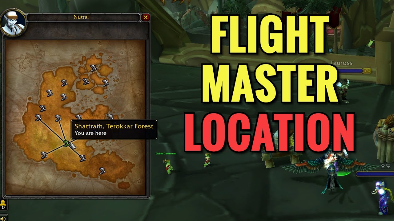 Shattrath Flight Master Location (WoW TBC)