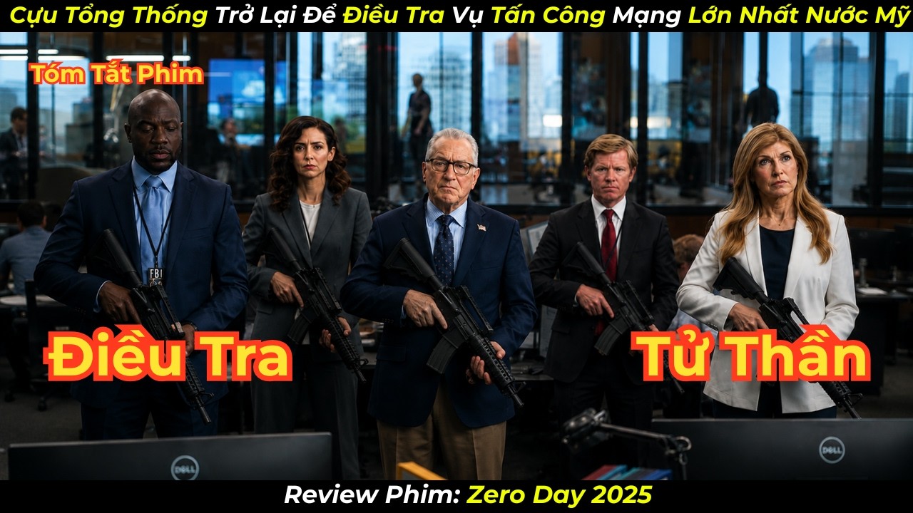 Review Phim: Cựu Tổng Thống Trở Lại Để Điều Tra Vụ Tấn C&ocirc;ng Mạng Lớn Nhất Nước Mỹ | Zero Day 2025