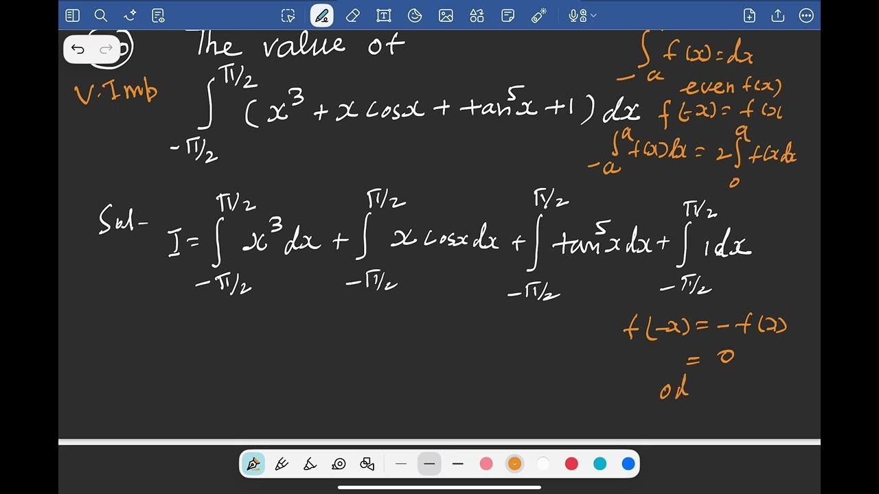 Maths Class 12th NCERT Important Questions | Integrals | Exercise-7.11 | Question-20 | CBSE Board 
