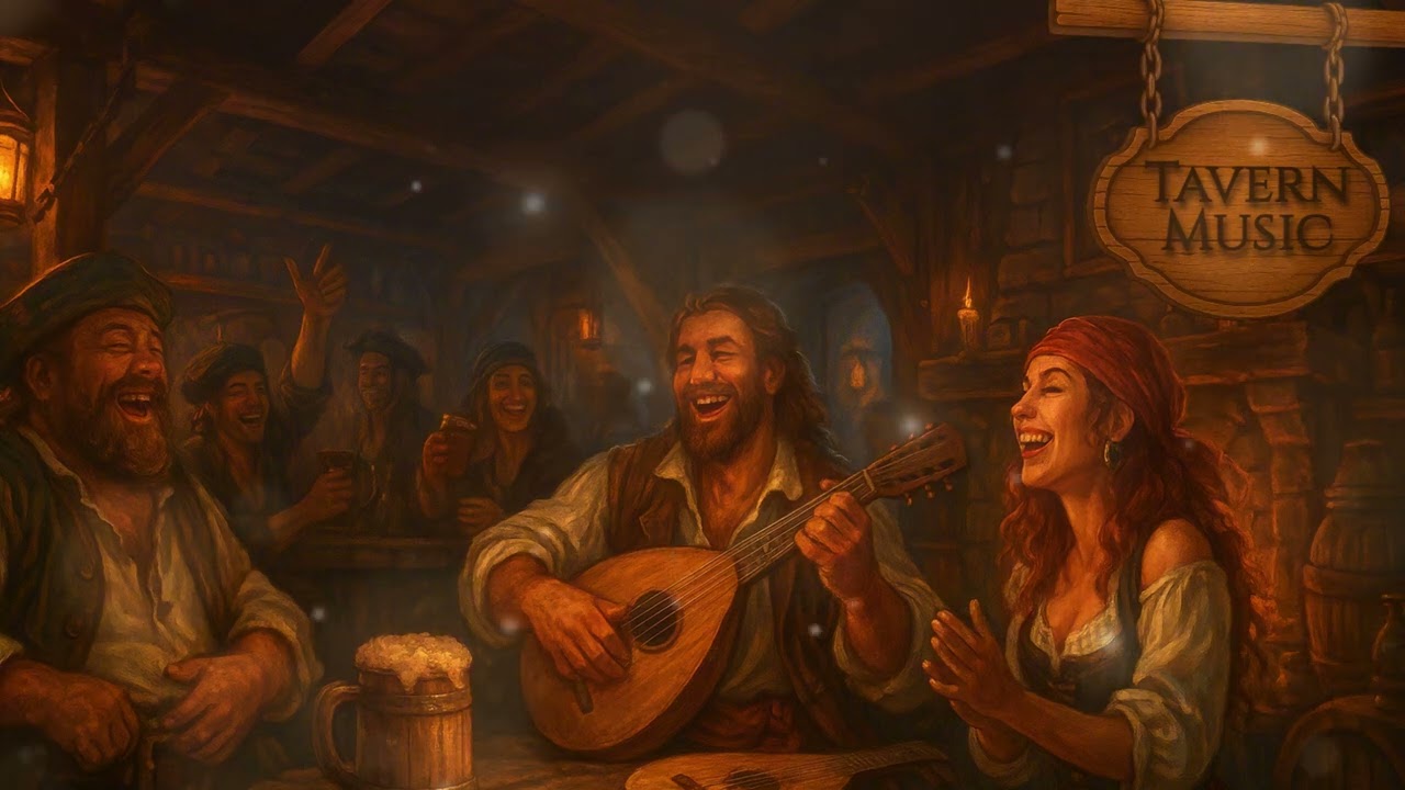 Rowdy Waters | Pirate Tavern Ambience | Lively Instrumental Background Music Track