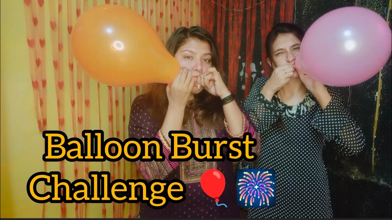 BALLOON BURST CHALLENGE 🎈 || FUNNY CHALLENGE 😂 || MOST REQUESTED CHALLENGE || BALLOON CHALLENGE 🤗