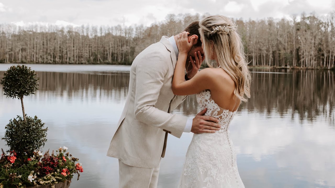 OUR WEDDING VIDEO *husband loses it when he sees her*