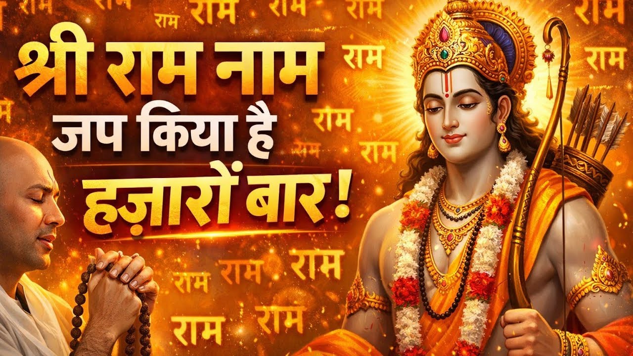 Shri Ram Naam Jaap 🌼 हज़ारों बार | शांति और शक्ति का अनुभव | #bhajan #bhajanmarg 