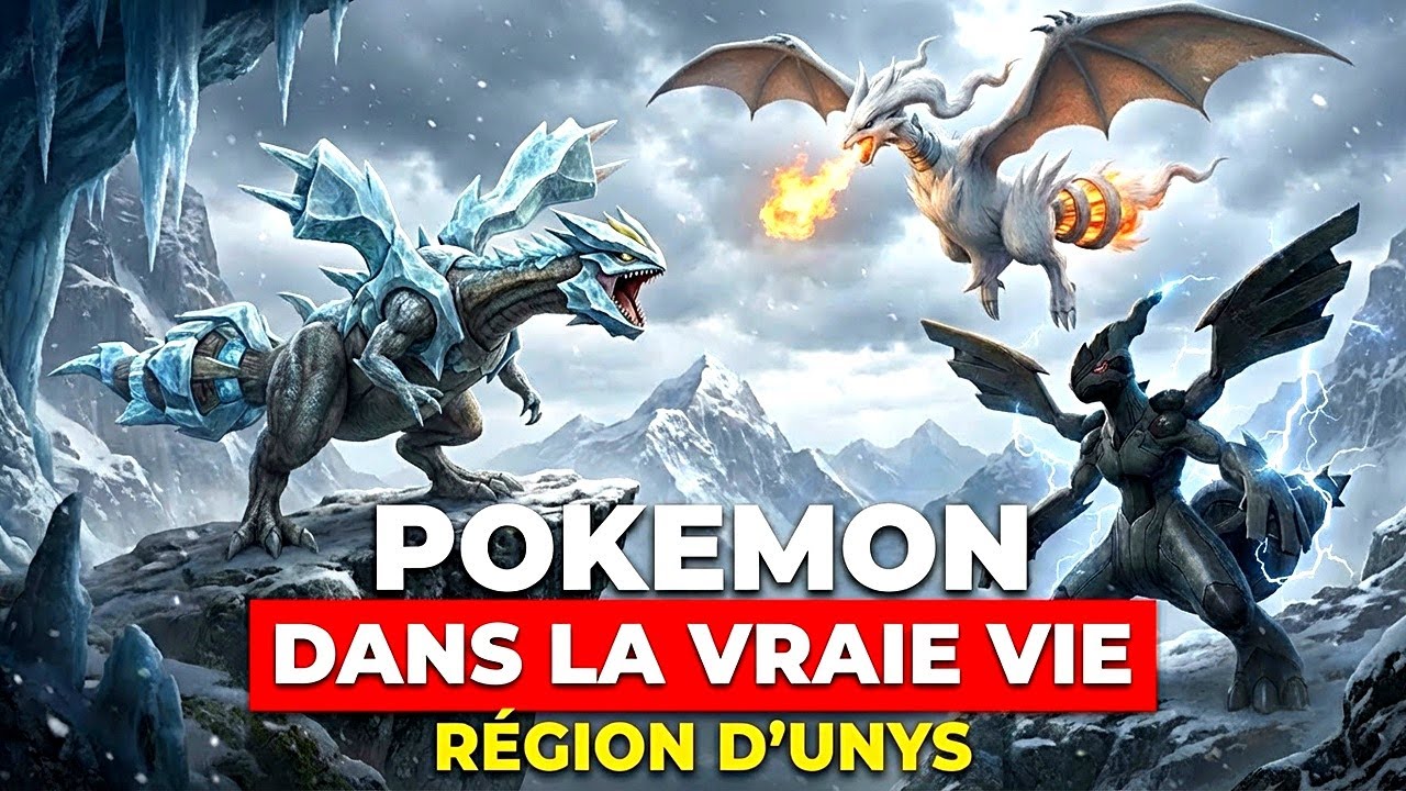 Pokémon dans la Vraie Vie | Les 156 de la Région d'Unys (Gen 5 Réimaginée par IA)