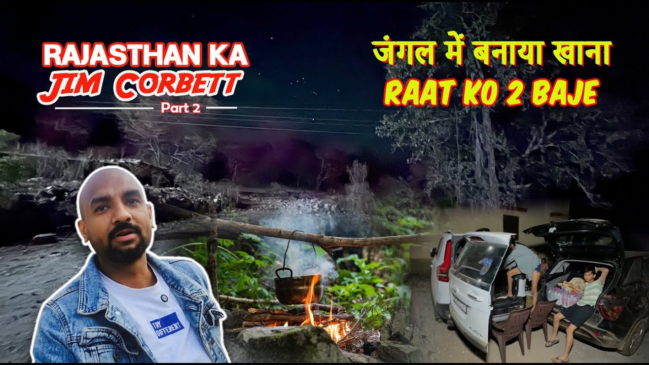 जंगल में आधी रात को बनाया खाना, ये करना पड़ा भारी🏕️ | Midnight Cooking and Hiking in Jungle 🐆| Part 2