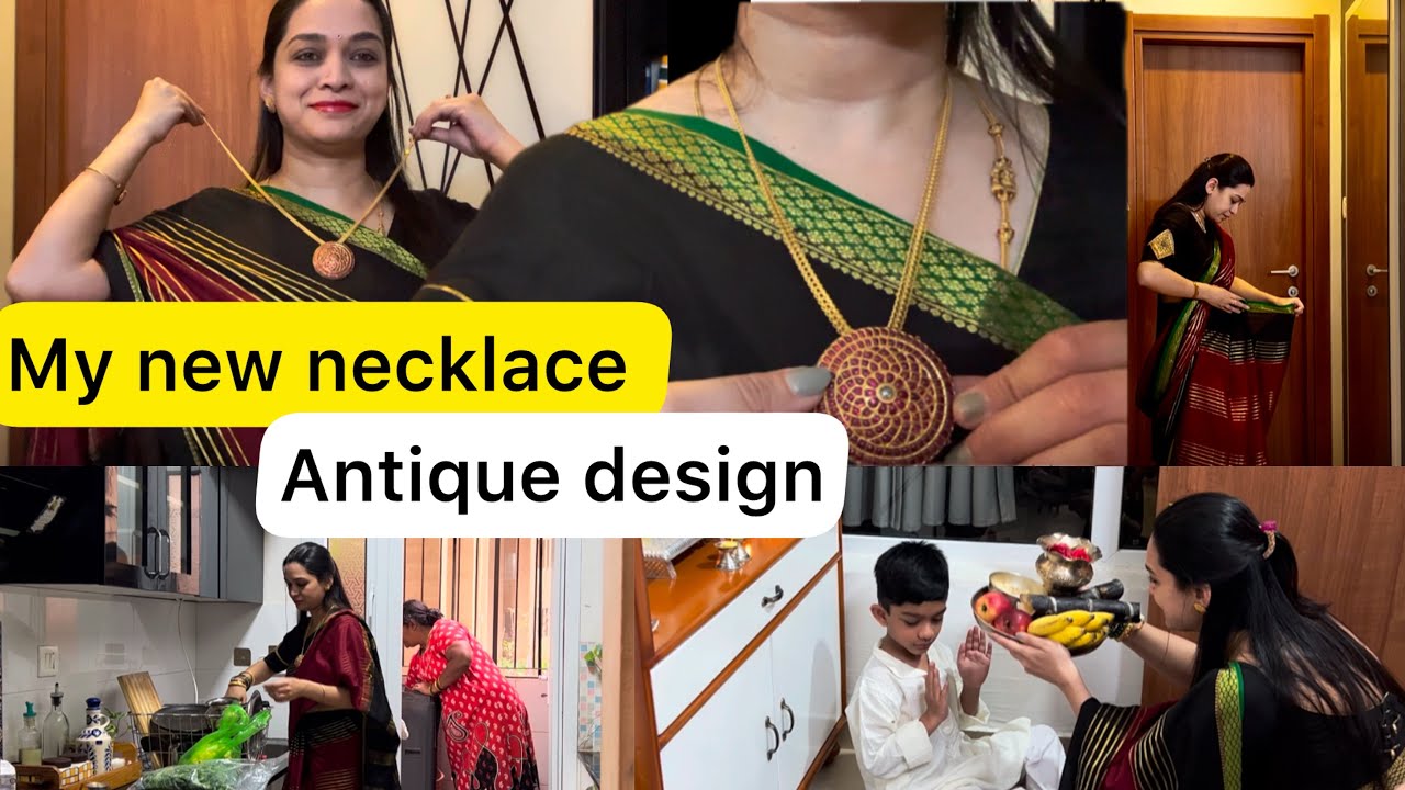 🍃 ಹೊಸ necklace design and Sankranthi ಹಬ್ಬಾ celebration |Kannada vlogs