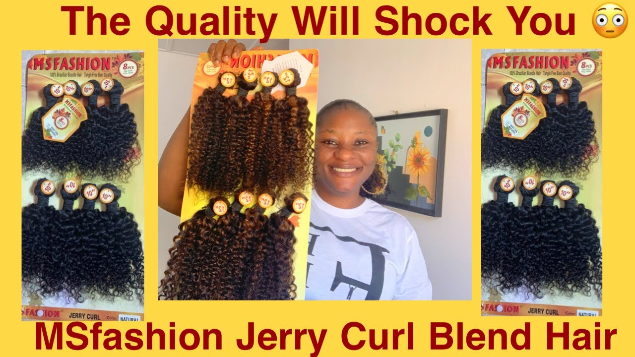 Under 6k Jerry Curl Blend Hair Review|Msfashion Jerry Curl Blend Hair Review|