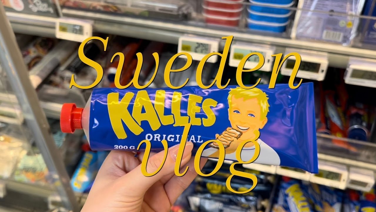 【スウェーデンvlog】14時間フライトで行く初ヨーロッパ🇸🇪/フィンエアー✈️/話題のswedish candy/スーパー、カフェ、雑貨屋巡り