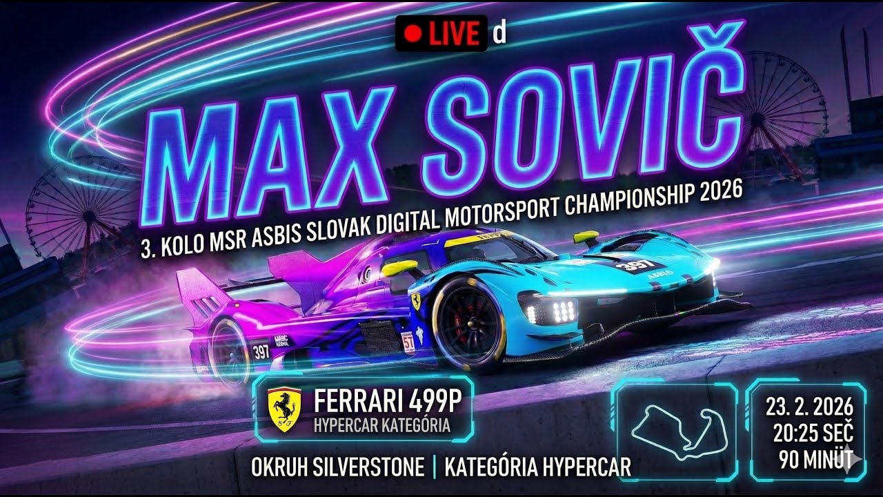 3. Kolo MSR - Silverstone | Le Mans Ultimate | Max Sovič