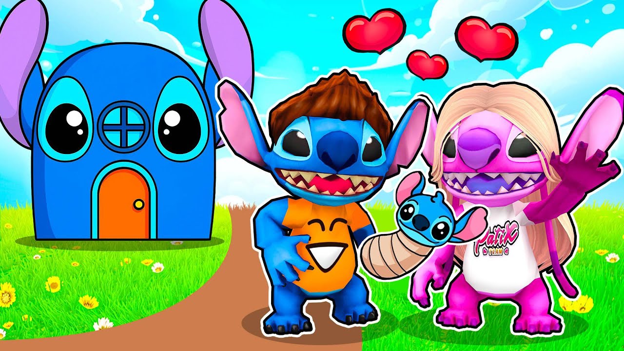 ZAŁOŻYŁEM RODZINE STITCH na BROOKHAVEN w Roblox!