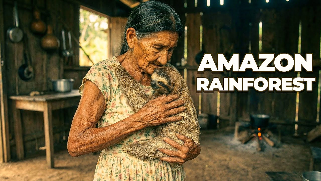😭 82-Year-Old Woman Rescues a Mother Sloth and Her Baby — The Ending Is Heartwarming