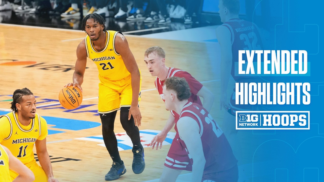 Wisconsin vs. Michigan | EXTENDED HIGHLIGHTS | 2026 B1G Men's Basketball Tournament | 03/14/2026