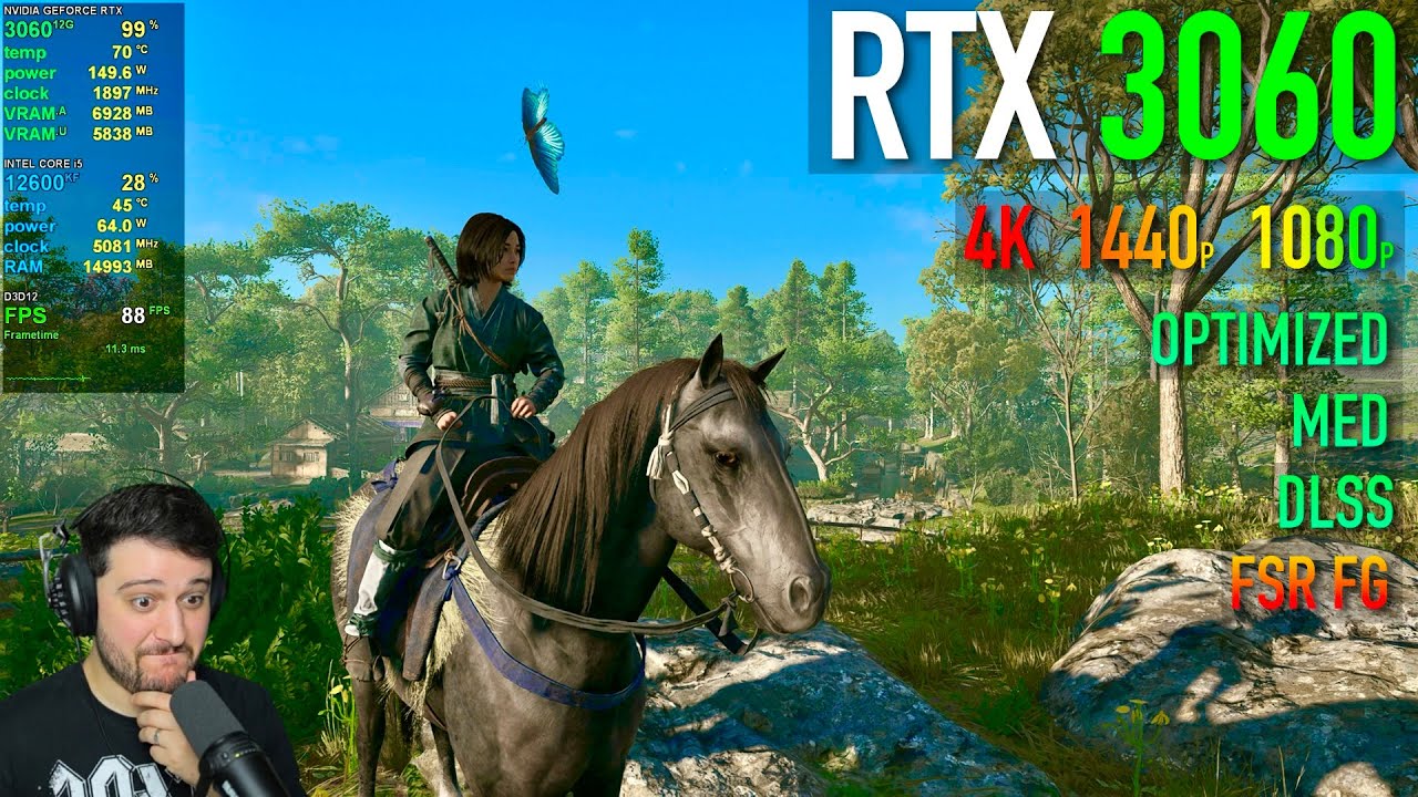 RTX 3060 12 ГБ в Assassin's Creed Shadows!