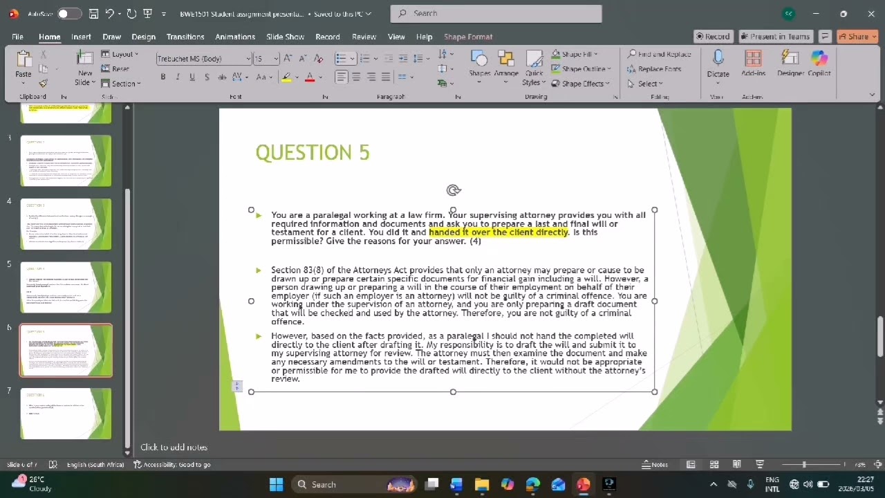 BWE1501-ASSIGNMENT 1- PART2