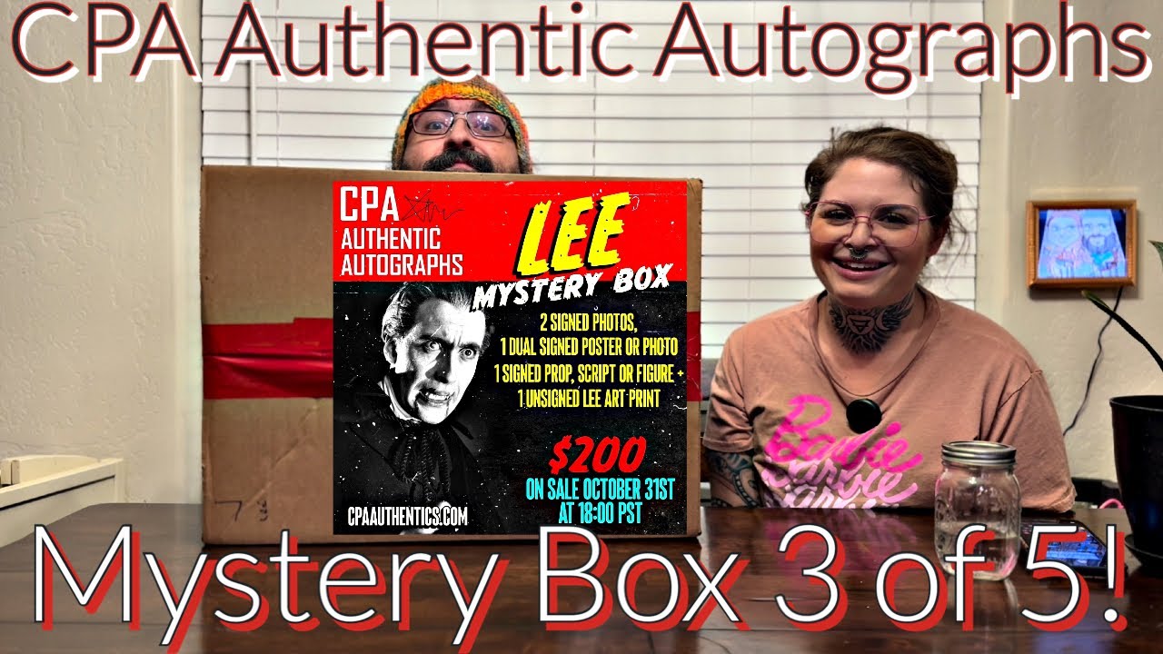 CPA Authentic Autographs $200 Lee Horror Autograph Mystery Box!