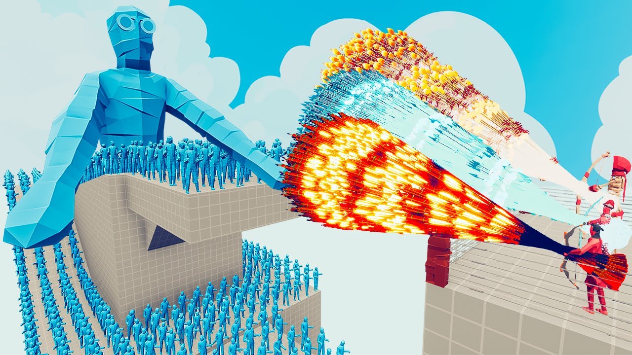 100x ICE MUMMY + 2x GIANT vs 3x EVERY GOD - Totally Accurate Battle Simulator TABS