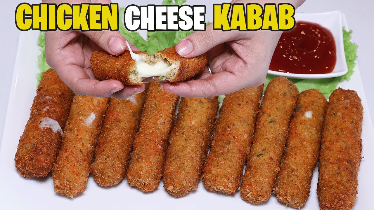 Chicken Cheese Kabab Recipe l Iftar Special Recipe By Kitchen With Amna