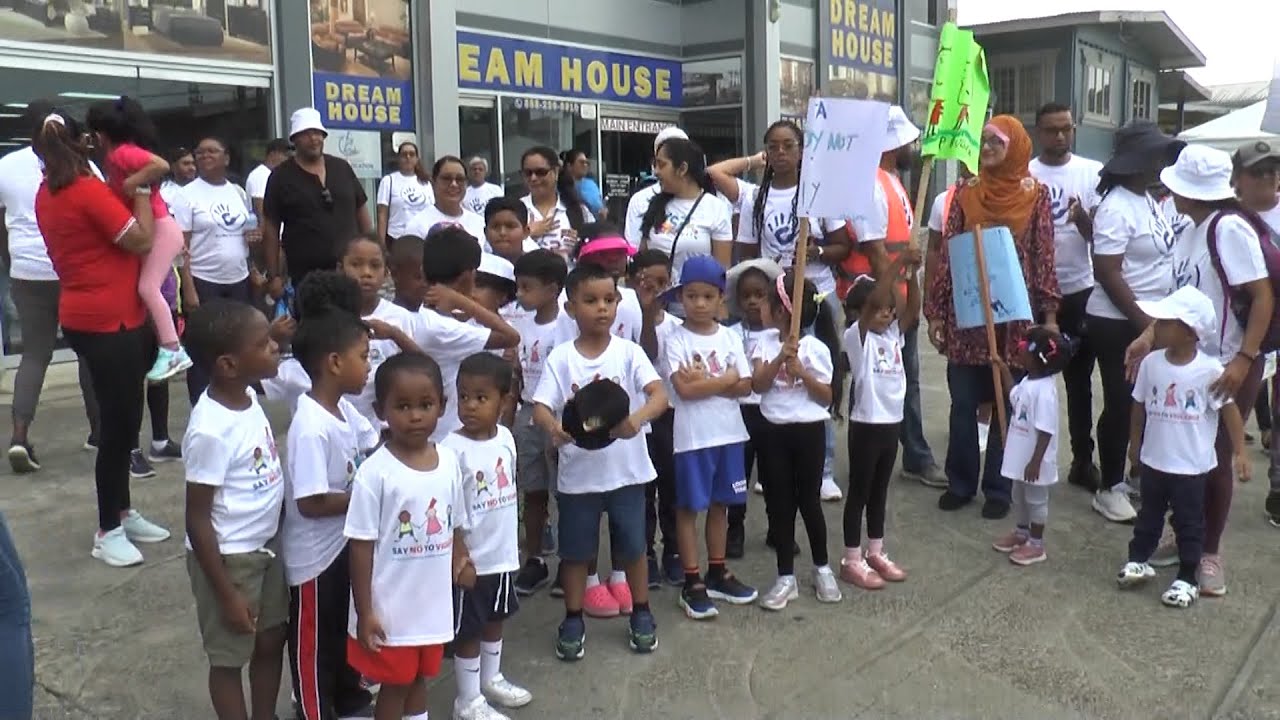 St  Peter’s Private Primary School Students Walk Against Violence