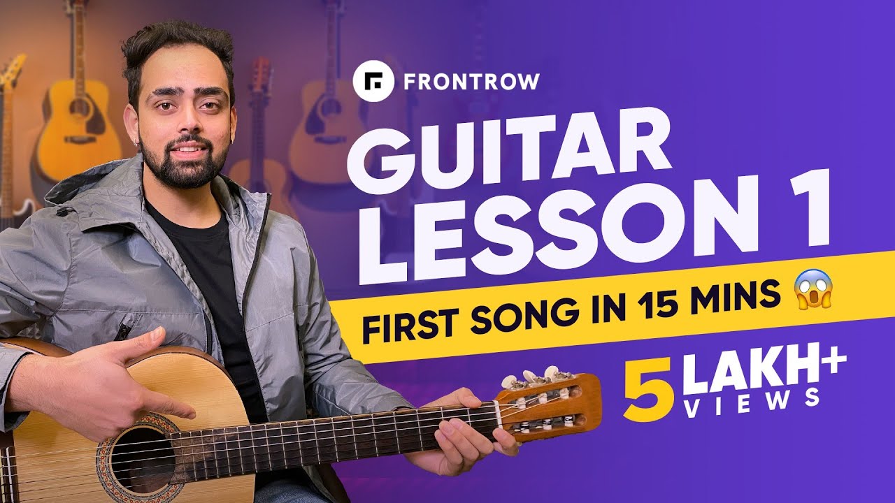 Guitar Lesson 1 - Playing 2 Most Easiest Chords 🎸| Guitar Lessons for Beginners | FrontRow