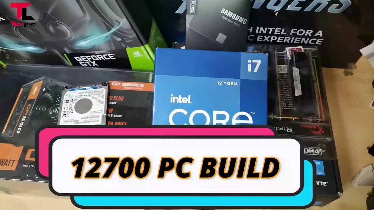 Budget Gaming PC intel 12th Gen Core i7 12700 Gibabyte B660M Aorus pro AX Tech Land