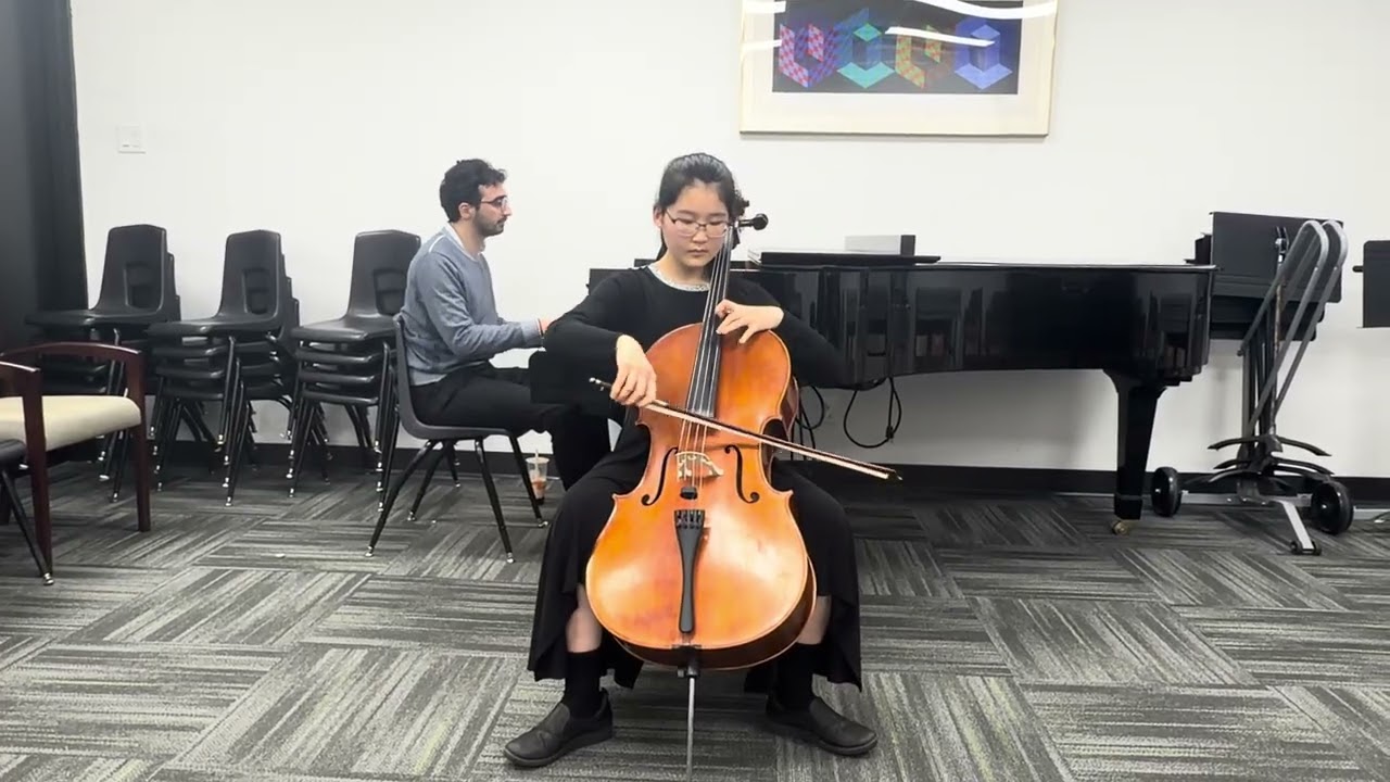 J. C. Bach cello concerto in C minor practice 