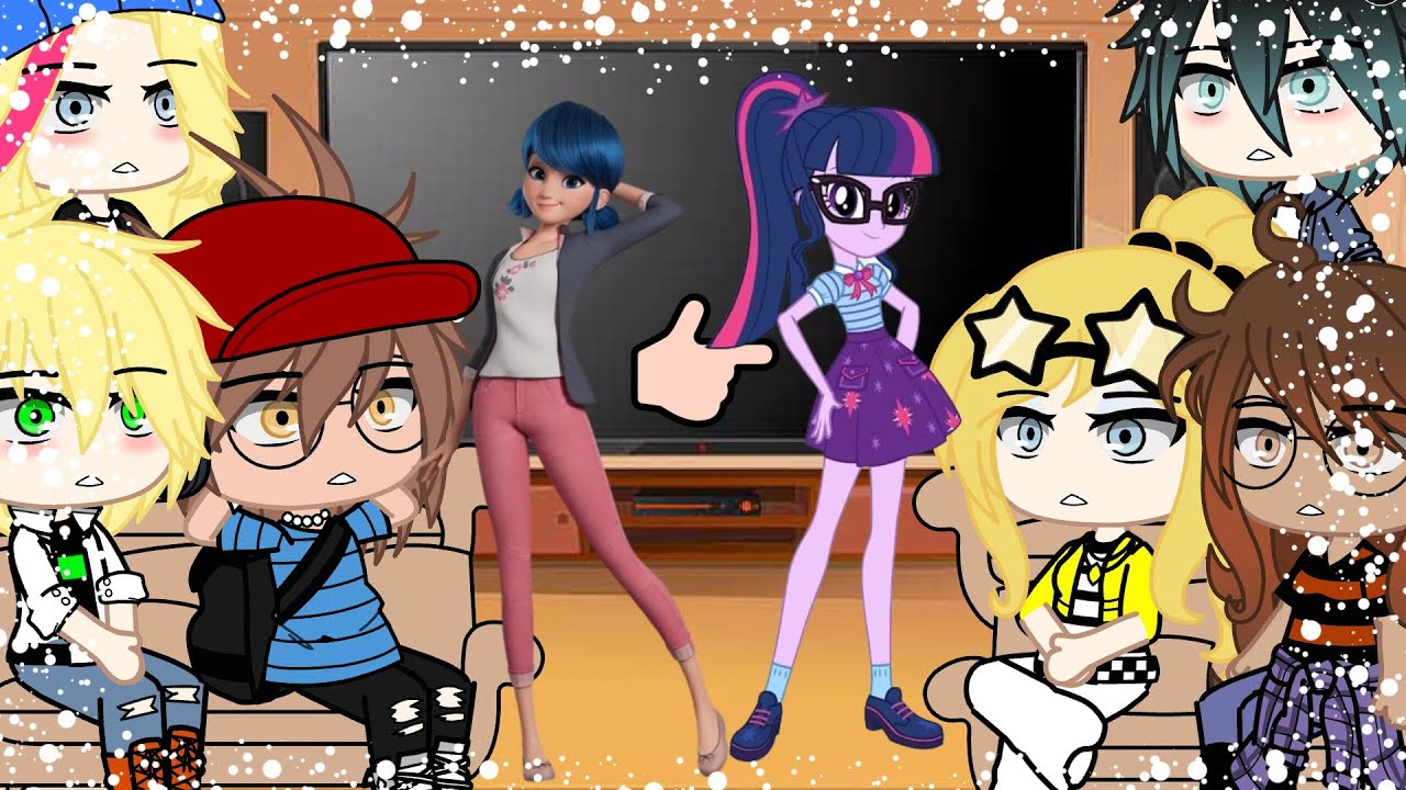 MLB react to marinette as twilight sparkles || equestria girls || gacha club