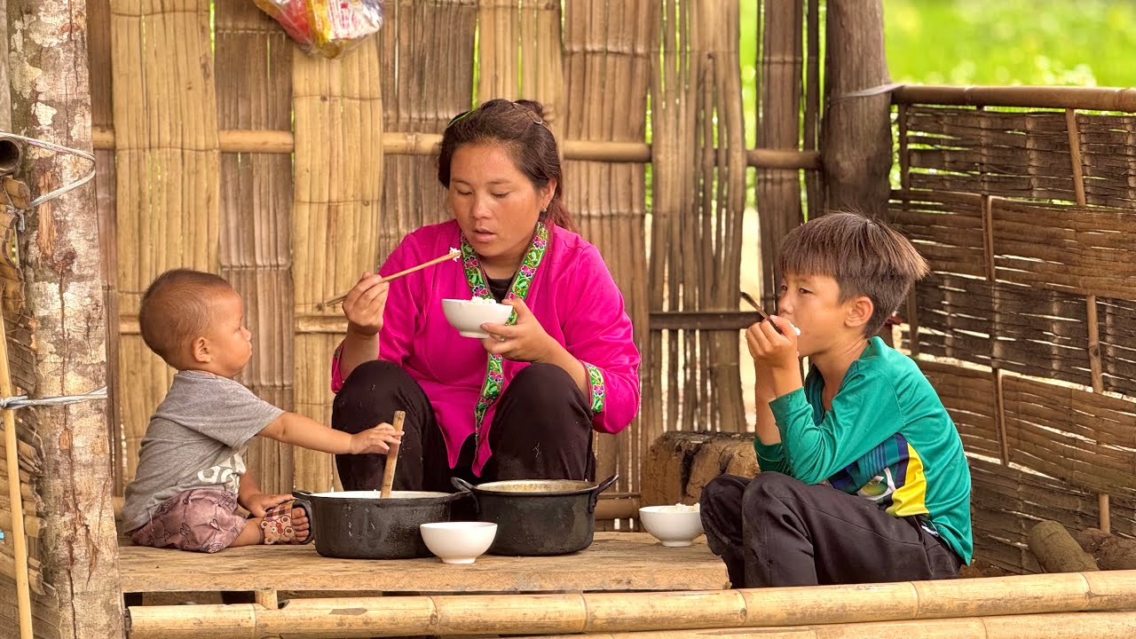 Two children are the joy and motivation for mother to try every day