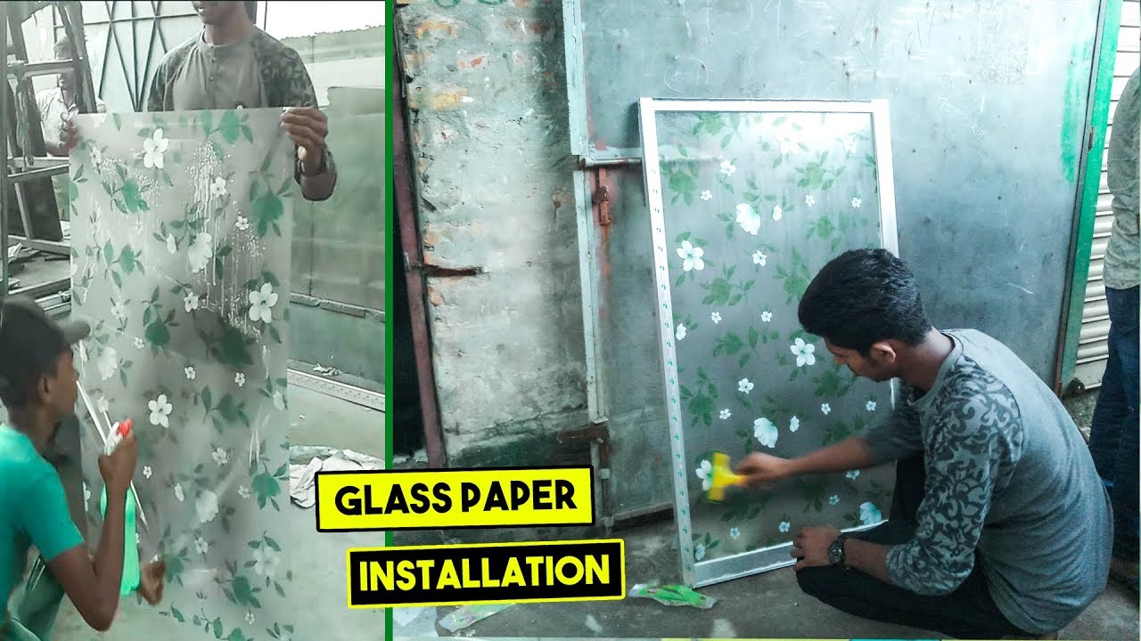Glass Paper Installation Process Step By Step - RK Thai Aluminium Fabricators