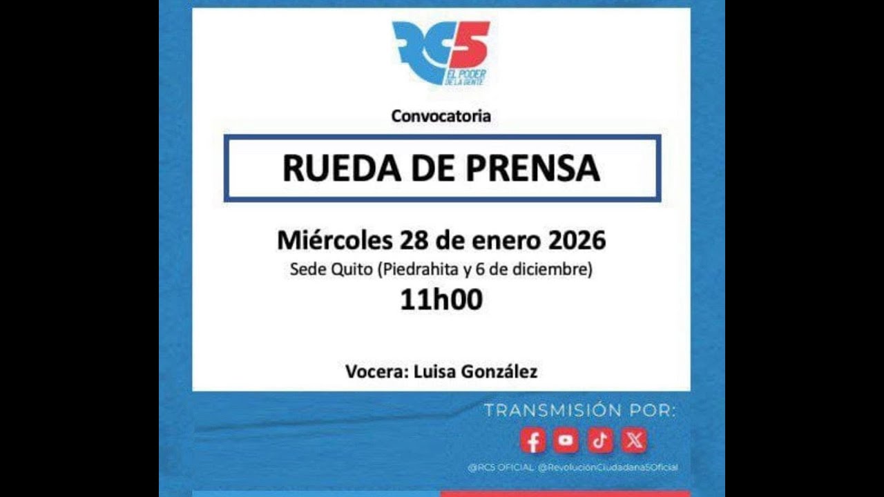 🔴🔴🔴En Vivo Rueda de Prensa