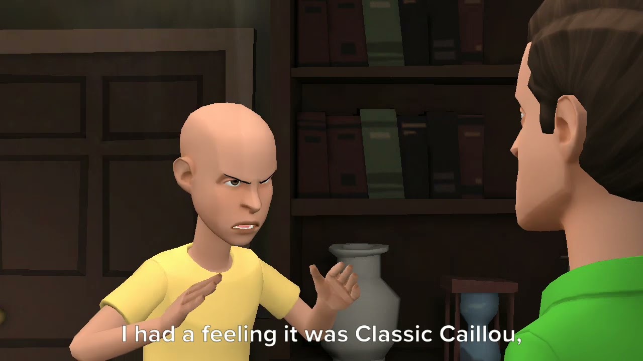 Classic Caillou turns Caillou into a 5-year old kid/grounded