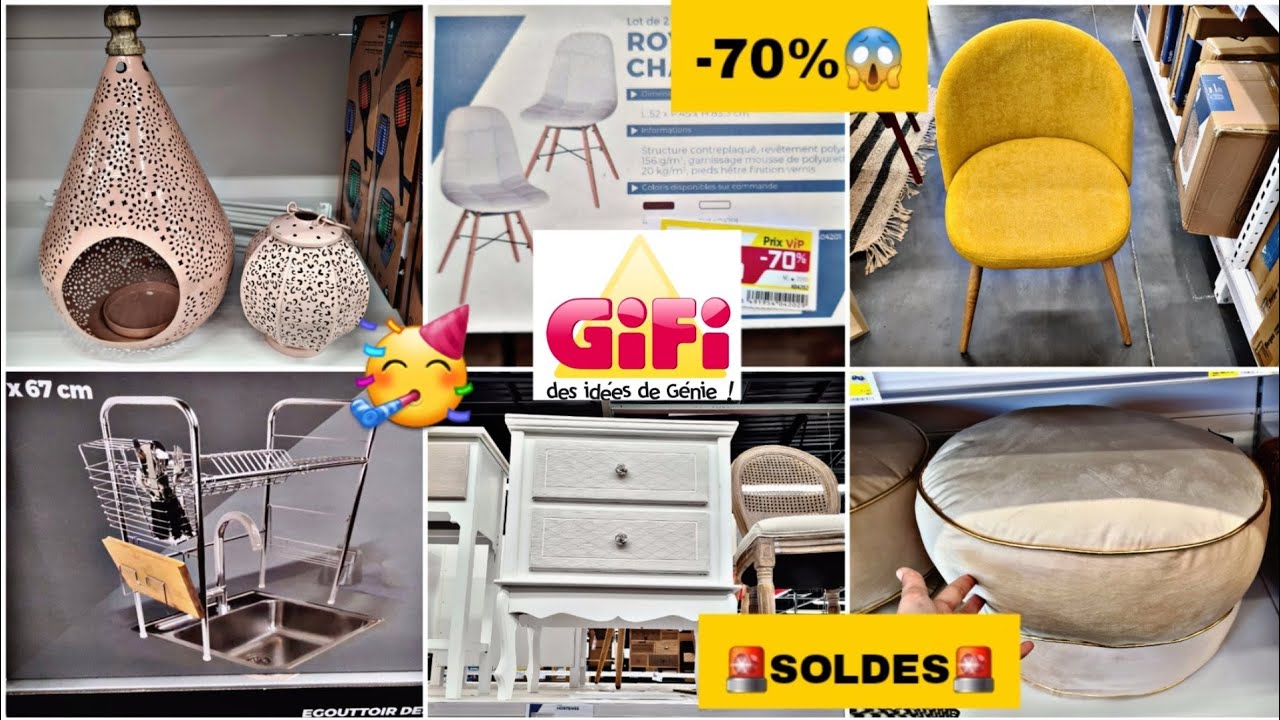 GIFI🚨SOLDES🚨JUSQU'À-70%😱DÉCO MOBILIER... #SOLDES_2021 #GIFI_SOLDES #SOLDES #BONPLAN