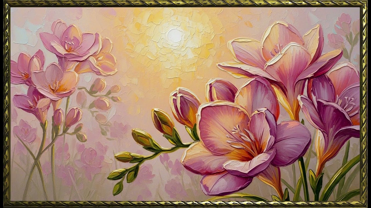 Fresh Florals, Fresh Energy| Dreamy Spring Floral Art for Frame TV | 4K Screensaver