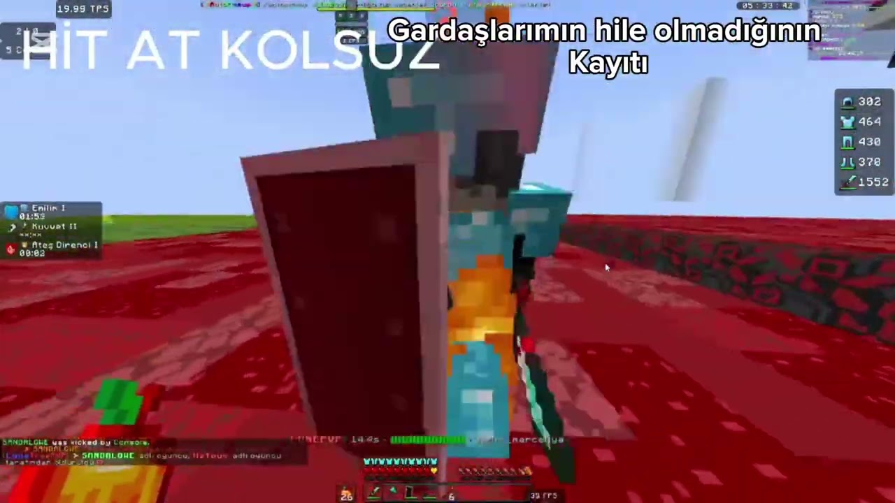 Ekipçe hile olmadığımızın kaydı (lunecraft ben pvpeniyisiyim banımı açarmısın artık) bu videodan snr