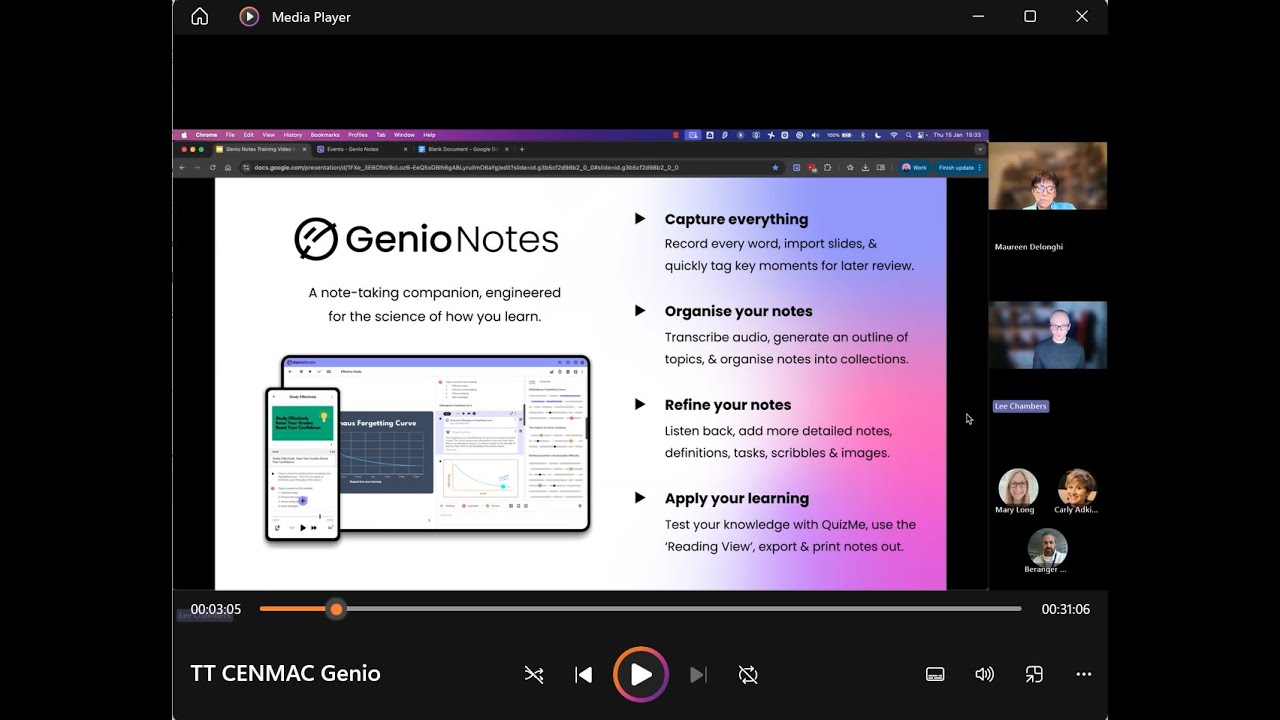 CENMAC's Thursday Thirty - Genio Notes - Better notes for better learning