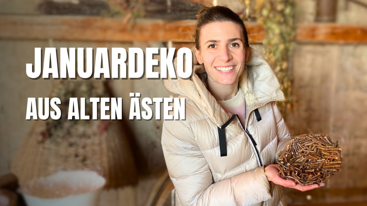 Januardeko aus alten Ästen | Ruhige Naturdeko aus Holz 🌿