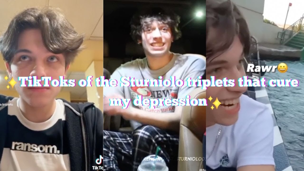 TikToks of the Sturniolo triplets that cure my depression