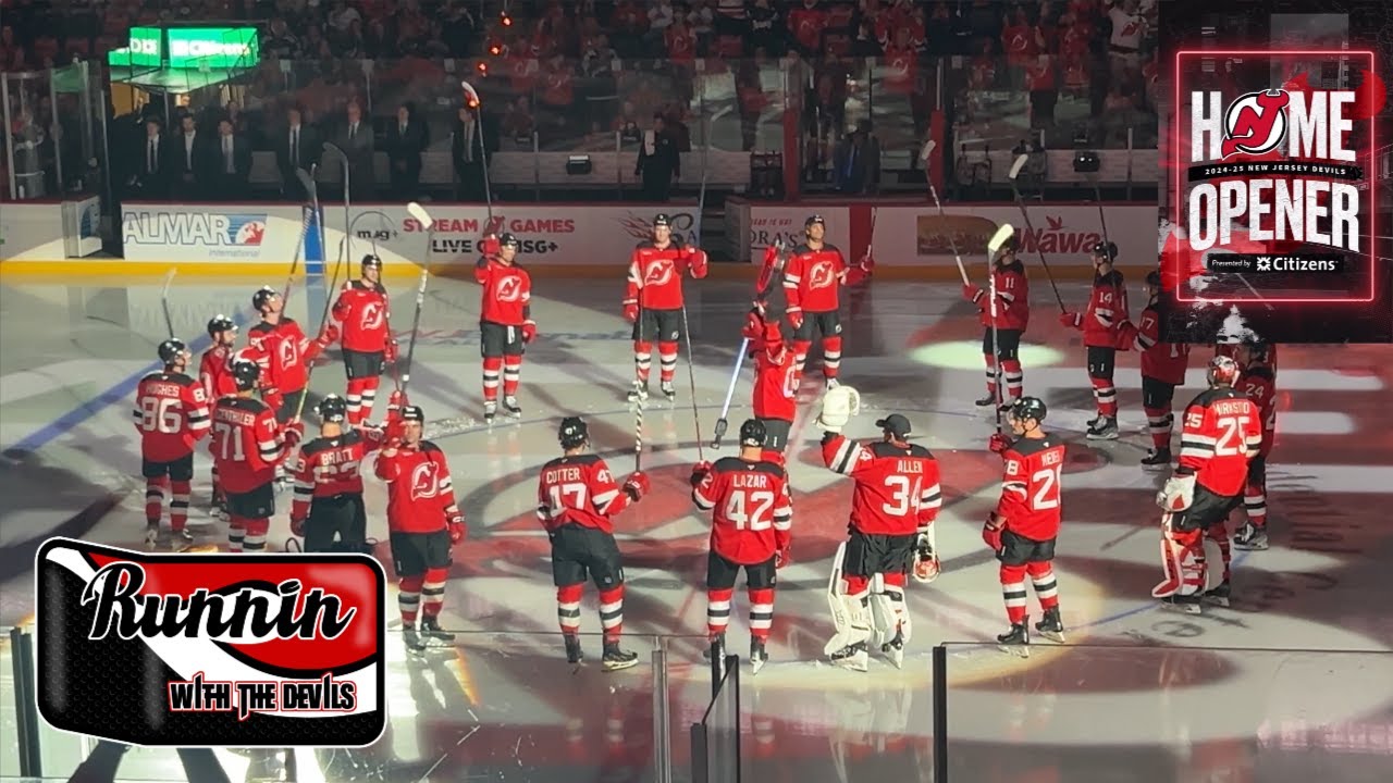 NJ Devils 2024-2025 Home Opener Player Introductions IN ARENA CAM #njdevils