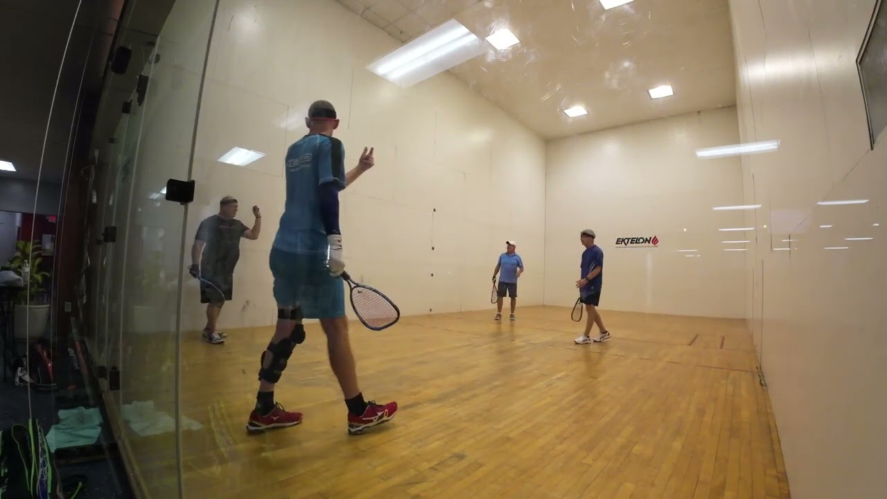 John & David vs Eric & Bill g3 #racquetball side cam