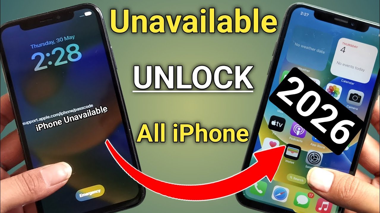 iphone unavailable lock screen 6S/7/8/X/XR/XS/11/11PRO/12/12PRO/13/14/15 100% fixed || 2025