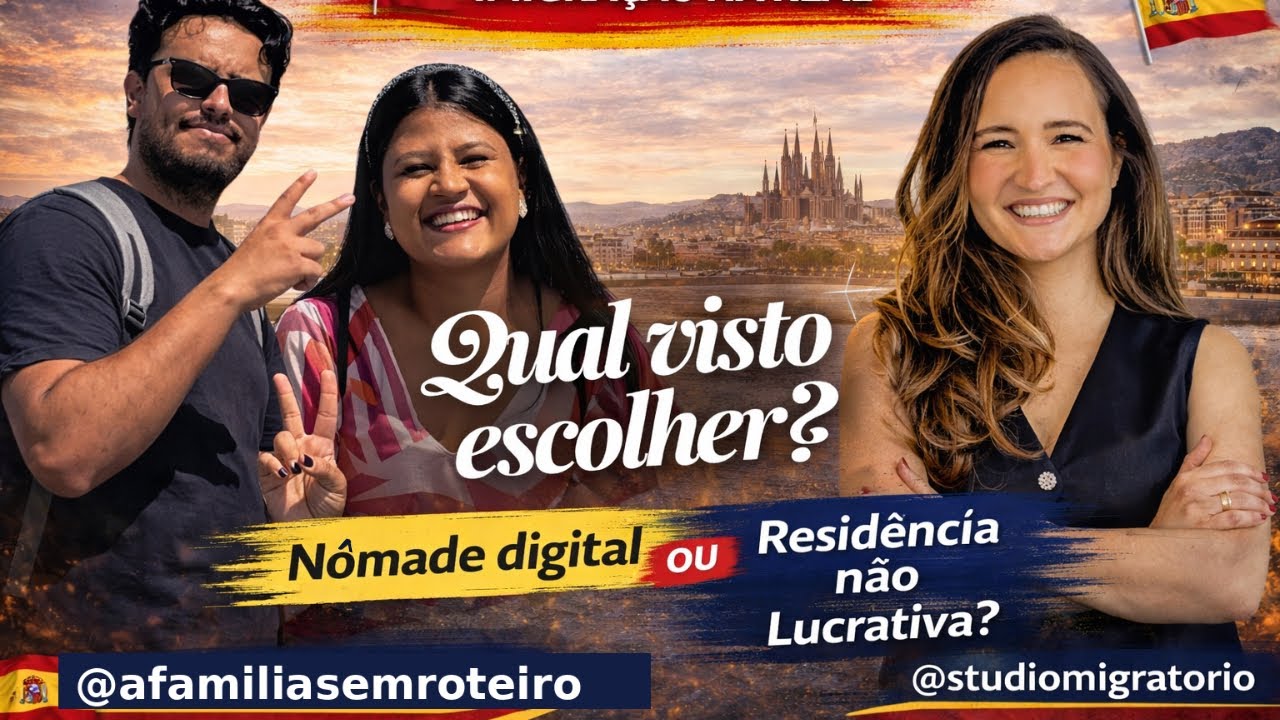 Qual diferença entre o visto de nômade Digital e o Visto de Residência não Lucrativa na Espanha