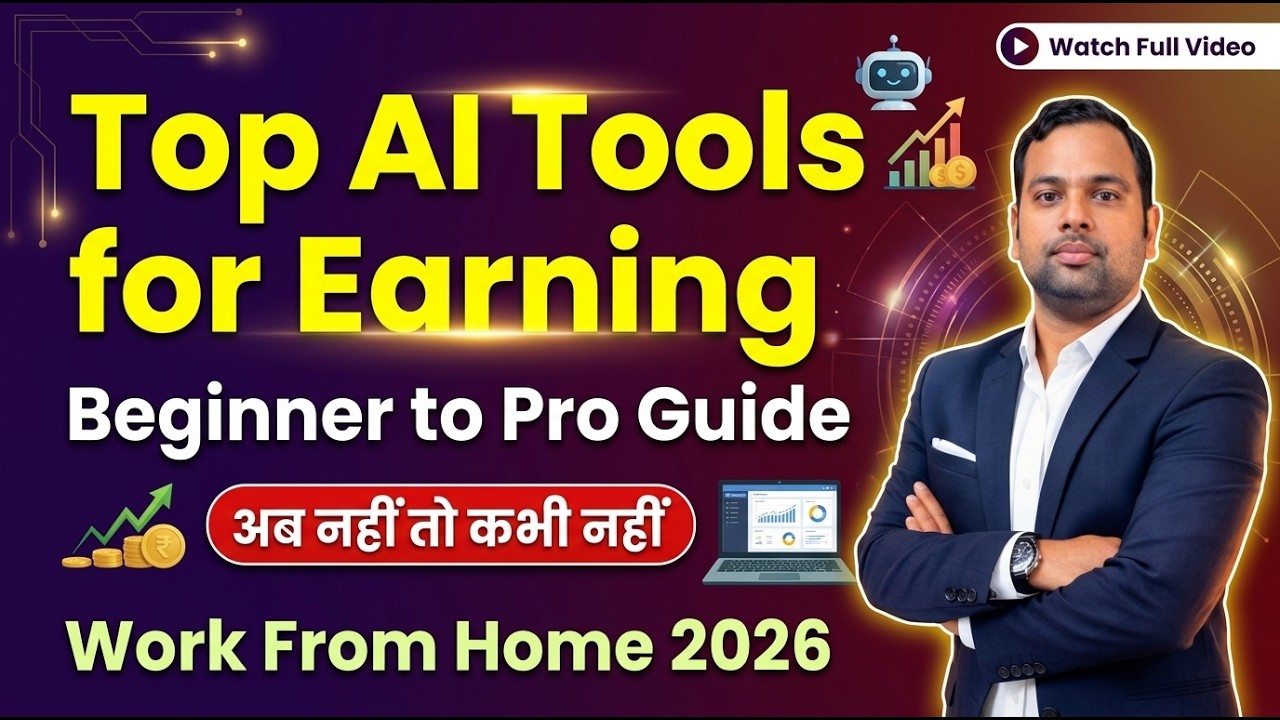 Top 10 AI Tools to Earn Money Online in 2026 | AI Se Paisa Kaise Kamaye