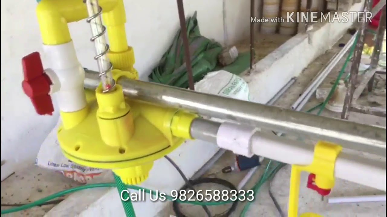 How to Install Nipple Drinker in Poultry Farm By Naganpuriya Group