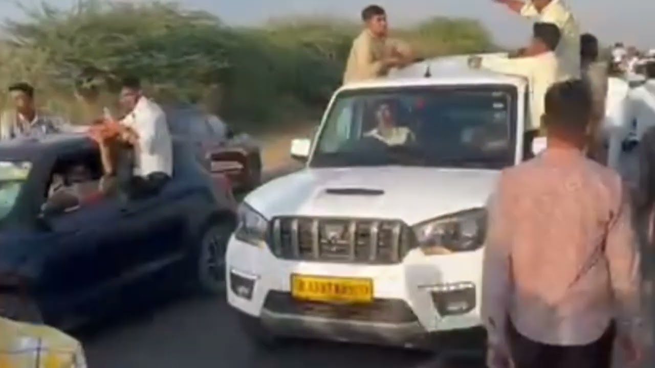 बायतु की धरा पर RLP सुप्रीमों नागौर सांसद हनुमान बेनीवाल का भव्य स्वागत, हजारों गाड़ियों के काफिला
