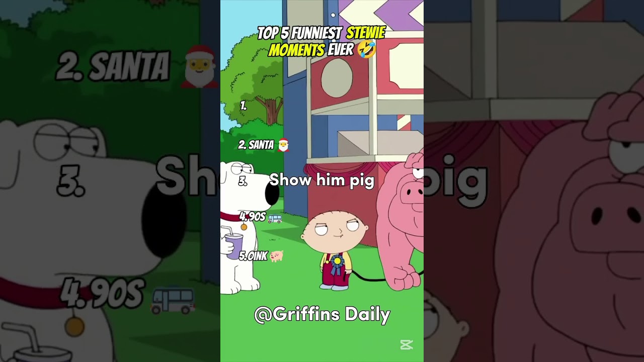 Top 5 Funniest Stewie Moments Ever 😂 | Try Not to Laugh #funny #funnyvideos #ranking