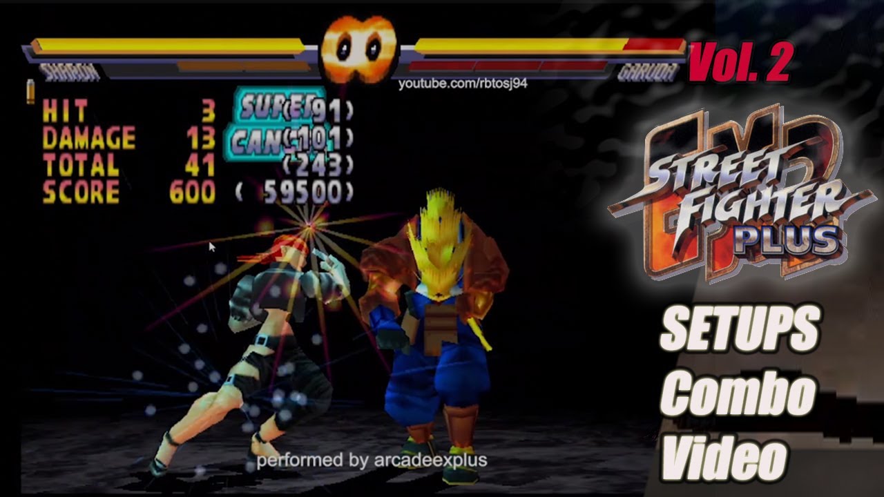 Street Fighter Ex2 plus - Setups Combo video Vol. 2