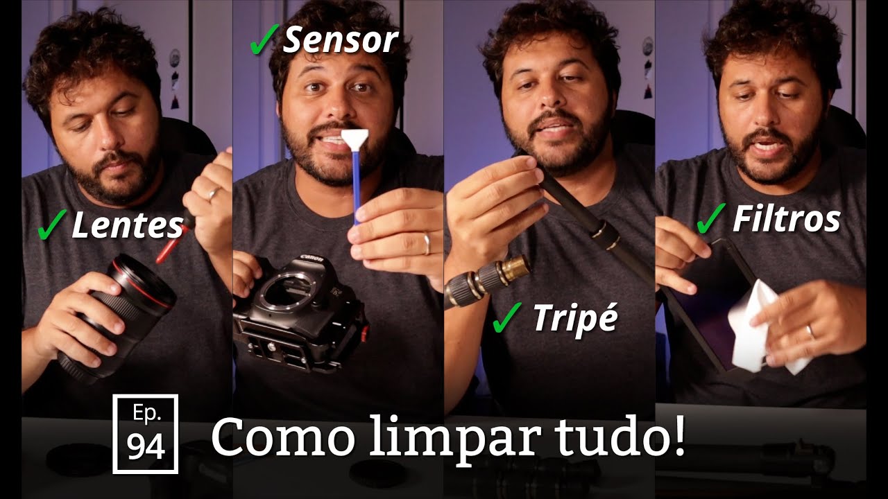 Como limpar sua câmera
