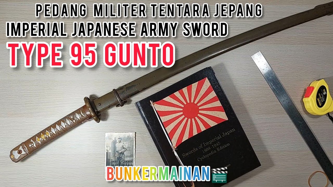 (Eng Subs) Japanese Gunto Type 95 Pedang Tentara Jepang WW2 Japanese Sword NCO Shingunto